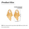 Gold Statement Earrings for Women Trendy Flower Chunky Gold Earrings