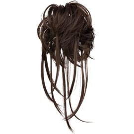 2PCS Messy Hair Bun Piece Updo Fake Scrunchies Extension Wavy Curly Hairpieces Ponytail Chignon Headband for Women Girls