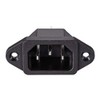 uxcell C14 Panel Mount Plug Adapter AC 250V 10A /5A