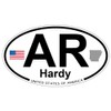 US Decal, Inc. Hardy, Arkansas Oval Sticker