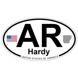 US Decal, Inc. Hardy, Arkansas Oval Sticker
