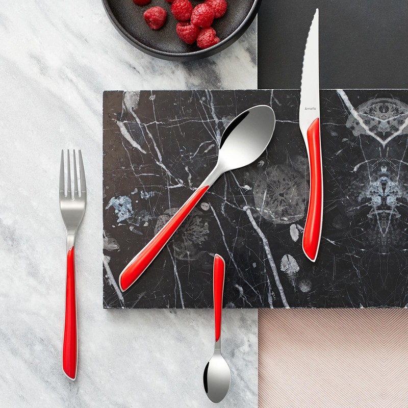 Amefa ECLAT Cutlery for 4 People, Stainless Steel with High-Quality