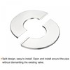 sourcing map Wall Split Flange, 201 Stainless Steel Round Escutcheon