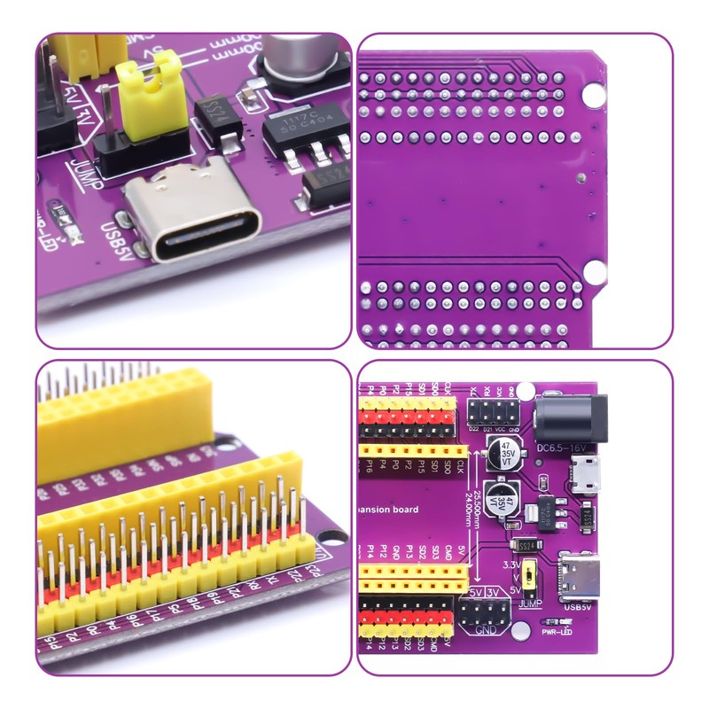 ESP32 Breakout Board AYWHP 3 Pieces CP2102 USB-C Type-C IoT