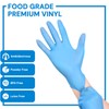 EDI Disposable Vinyl Gloves (Blue) - Powder-Free, Latex-Free (200, X-Large)