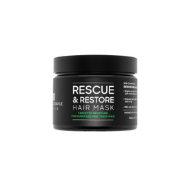 MARTHA DEBAYLE Mascarilla RESCUE & RESTORE. Brillo hidratado para cabello áspero y maltratado. Con ceramidas y Sacha Inchi Peruano. Sin parabenos y ftalatos. 300 ml