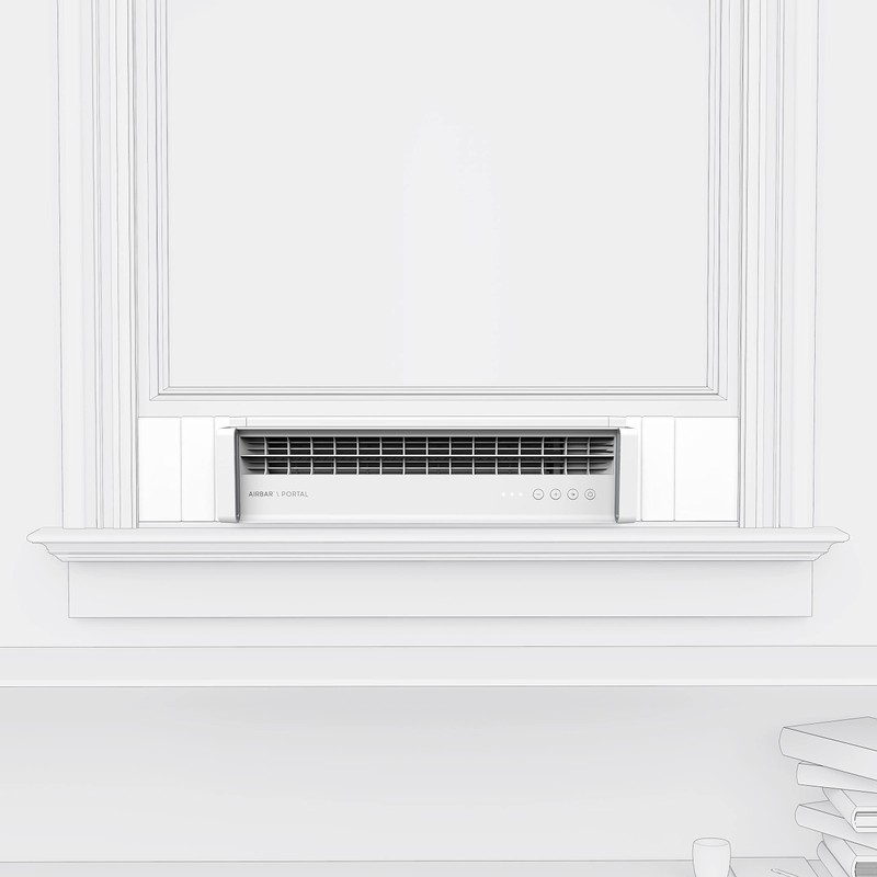 Sharper Image PORTAL Window Fan with 3 Speeds, Reversible Exhaust