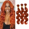 Color 350 Bundles Human Hair Burnt Orange Body Wave Bundles