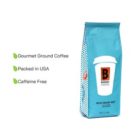 Decaf Coffee by BIGGBY COFFEE | BIGGBY BEST Flavor 12 oz Bag | Medium Roast Columbian Coffee Grounds Bagged in USA | Flavored Coffee Perfect for: Coffee Maker, Pour Over, & French Press