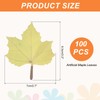 sourcing map 200 Pack Artificial Maple Leaves Fall Leave Cutouts