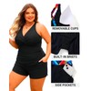 Plus Size Tankini Swimsuit for Women - Two Piece Tummy