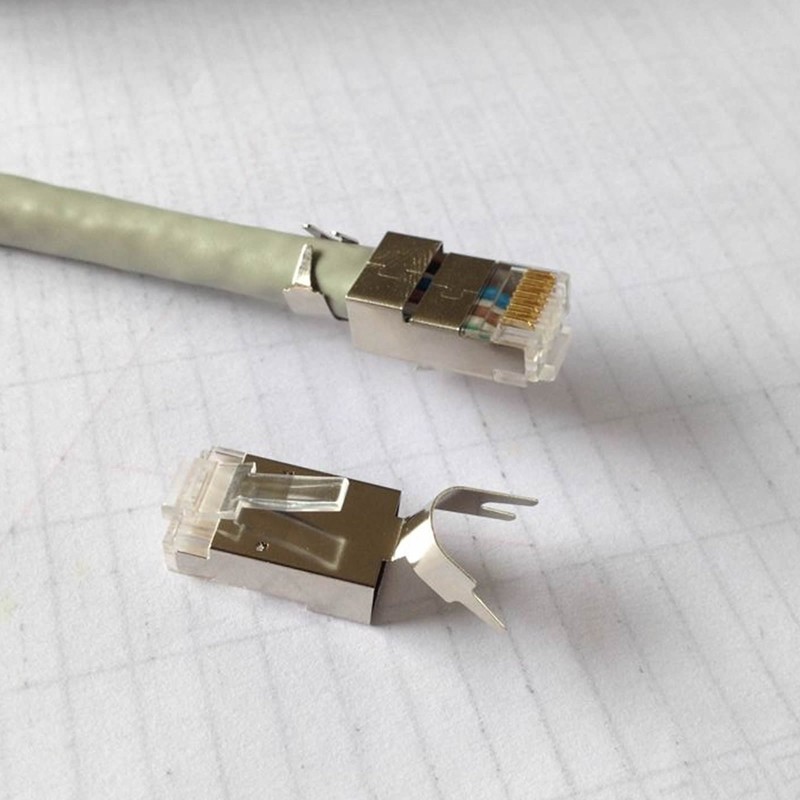 Sunnytech CAT7/7A Plug AWG23/1,1500MHz,10GBase-T Ethernet RJ45 Module Crimp Connector 20