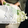 Calla Lily Dangle Earrings Lily Flower Drop Dangle Elegant Earring