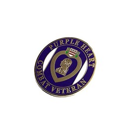 Purple Heart Combat Veteran Marines Navy Army Air Force Lapel Hat Pin PPM7507 (1 Pin)