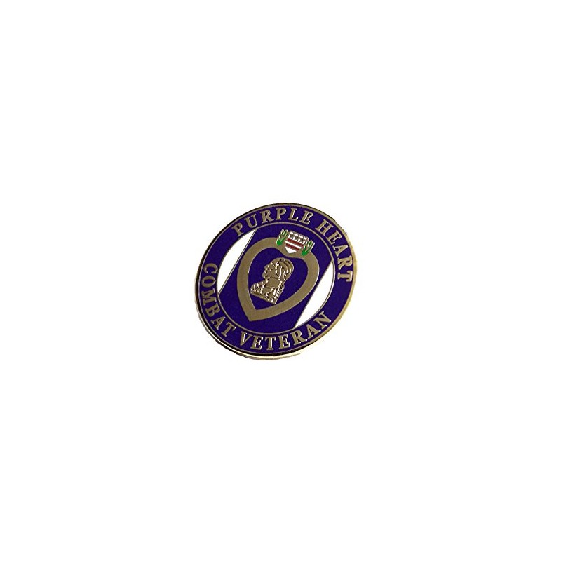 Purple Heart Combat Veteran Marines Navy Army Air Force Lapel