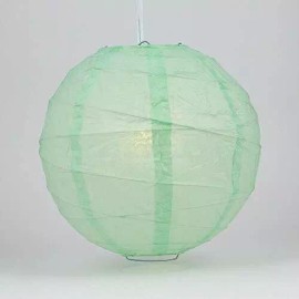 Quasimoon 8" Cool Mint Irregular Ribbed Paper Lantern (10 PACK) by PaperLante...