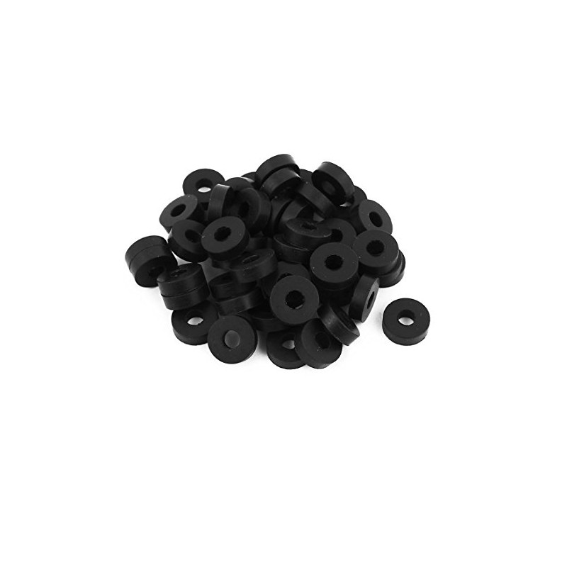 sourcingmap Rubber Flat Washers 13mm OD 5mm ID 4mm Thickness