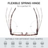 JixGien Reading Glasses for Women - Oprah Style Square Readers