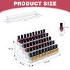 DTXIAQIAO 5-Tier Clear Acrylic Nail Polish Organizer, Holds 40-80 Bottles,