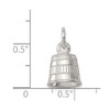 Saris and Things 925 Sterling Silver Thimble Charm Pendant