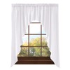 Valea Home Soft Burlap Look Swag Curtains Rustic Natural Rod