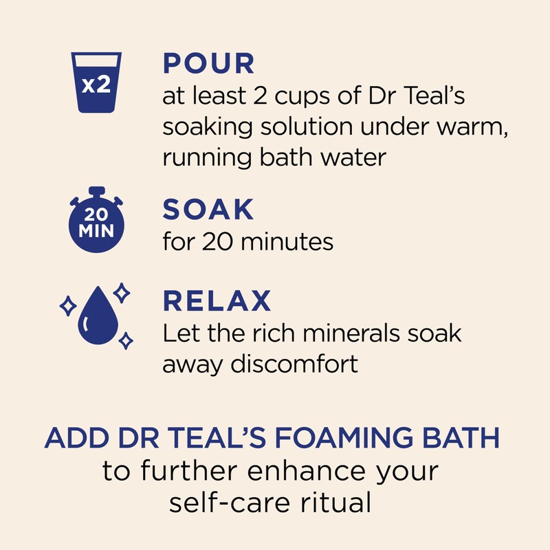 Dr Teal's Epsom Salt Magnesium Soak, Limited Edition Cozy Vanilla