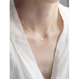 Dainty Initial Necklaces for Women Gold Plated Heart Initial Necklace Tiny Letter Necklaces Gift for Girls (Y)