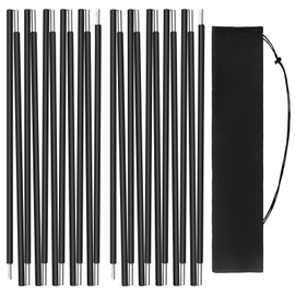 wiipara Tent Poles, Pack of 2 Camping Replacement Poles for Tents, 3.6 m Outdoor Support Poles, Universal Tent Poles, Replacement Poles with Bag, Compact for Camping, Hiking, Backpacking (3.6 m