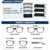 JJWELL 3 Pack Reading Glasses for Men Blue Light Blocking