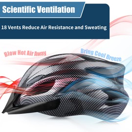 GOXIFACA Unisex Bicycle Helmet for Adults Women Men with Removable Visor and Padding Adjustable Bicycle Helmet for Mountain Bike and City Traffic (for Head Size 58-62 cm)