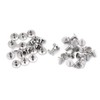 20 unids Durable Latón Roscado Cabeza Plana Tuerca Clavos Remaches