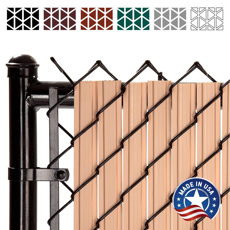 SoliTube Slat Made in America Privacy Inserts for Chain-Link Fence,