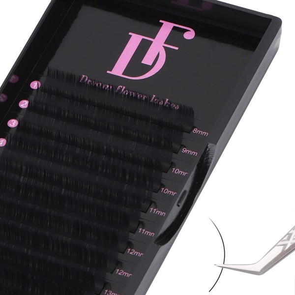Lash Extensions, Eyelash Extension Supplies (0.03 CC, 11mm) Tray Single