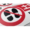 STICAL "No Footwear" Heavy Duty Floor Stickers 2 Sheets 11