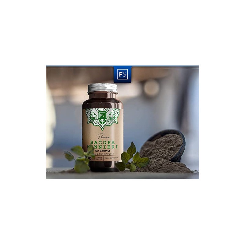 FS Bacopa Monnieri Capsules - 500mg Per Serving | 120
