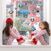 JarThenaAMCS Winter Thick Gel Clings Christmas Snowman Penguin Window Gel