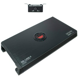 Gravity GR1400.2 2 Channels 2800 WATTS Car Audio Stereo Amplifier 2 Ohm Stable with LED Indicator Class AB Technology MOSFET PWM Power Supply with Remote Level Control