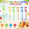 Wowagoga 3.35 Inch Plastic Sword Picks Food Toothpicks Fruit Fork