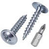 (Pack of 100) Galvanised Steel 3.0 x 16 mm Wood