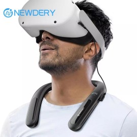 NEWDERY 10000mAh Neck BatteryPower Bank for Meta Quest 3/2,VR Oculus Quest,HTC