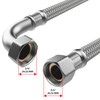AWM stainless steel flex hose 1/2, 3/4, 1 Inch reinforced