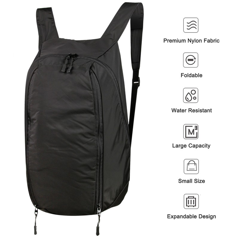 MESOROCK Motorcycle Backpack, Foldable Packable Backpack, Helmet Backpack, Folding Travel