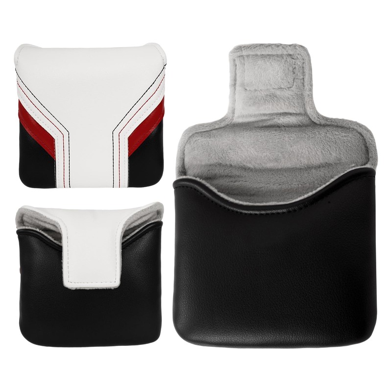 Golf Mallet Square Putter Cover Heel-Shaft Headcovers Fits for S