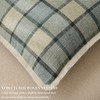 Classic Windowpane Plaid Pillow Covers 20x20 Set of 2, Structured
