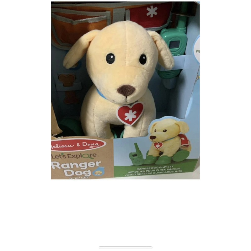 Melissa and Doug Lets Explore Ranger Dog Play Set Plush