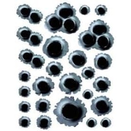 3D Bullet Hole Car Stickers, Simulation Stereoscopic Fake Gun Bullet Holes Stickers Automotive Tattoo Decorations Bullet Waterproof Car Decals, Bumper Sticker Gifts