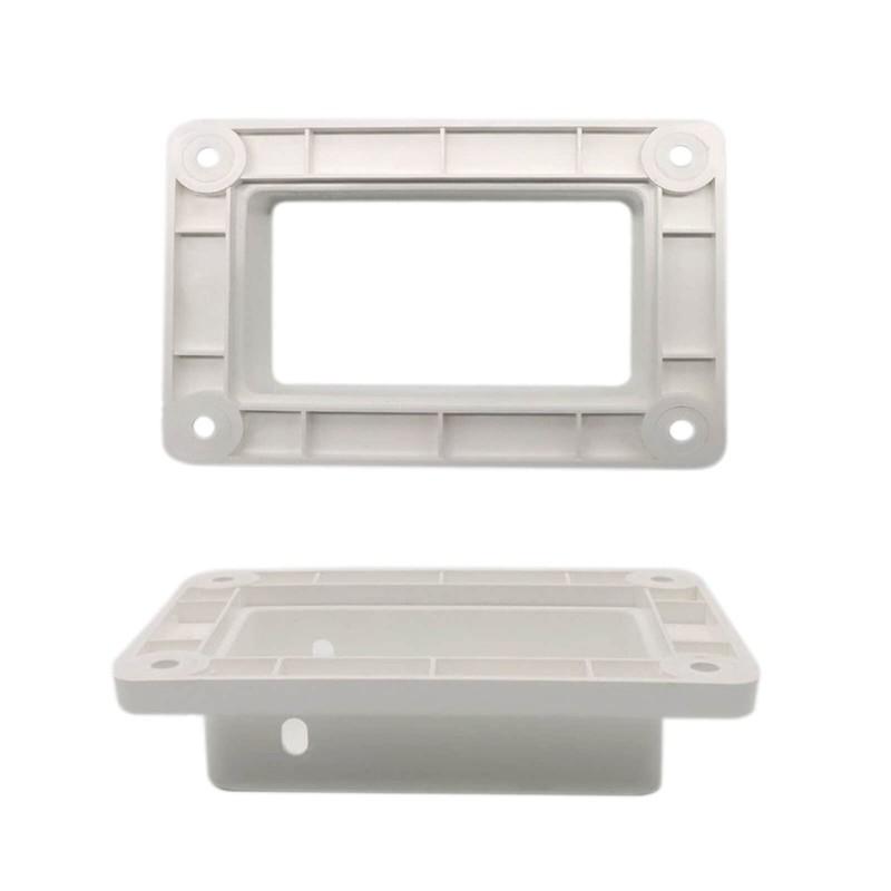 2-Pack 2" x 3.5" Slotted Handrail Bracket Kit, White Vinyl