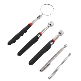 Magnetic Pickup Tool with Round Inspection Mirror 360° Rotation Telescopic Handle Grabber Tool