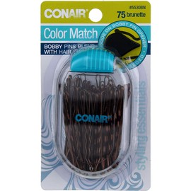 Conair Color Match Bobby Pins, Brown