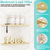 Qeke 10" Bathroom Corner Shelf, 2 Pack Recessed Shower Shelf